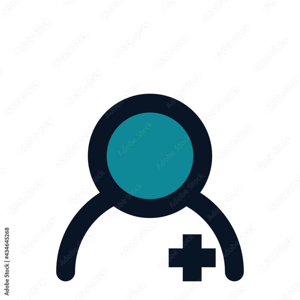 icon patient using filled line style and blue color icon patient using filled line style and blue color