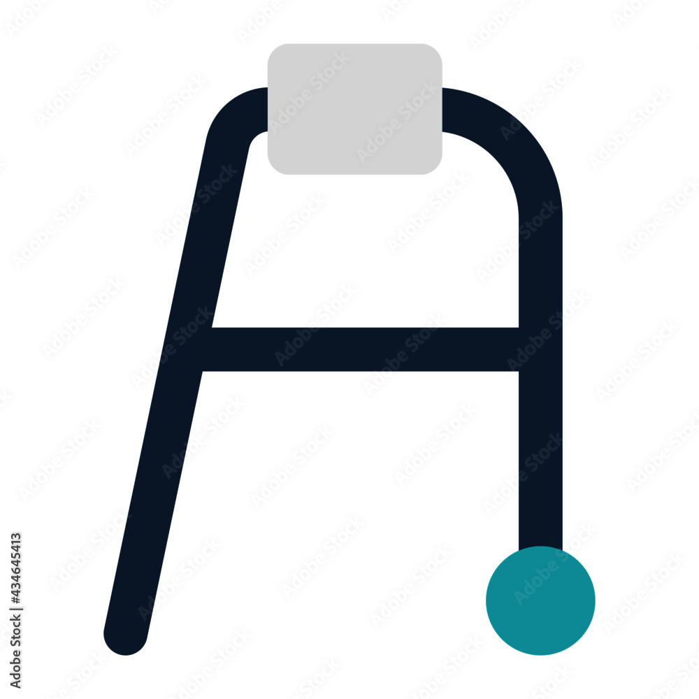 icon walker using flat style and blue color dominate icon walker using flat style and blue color dominate