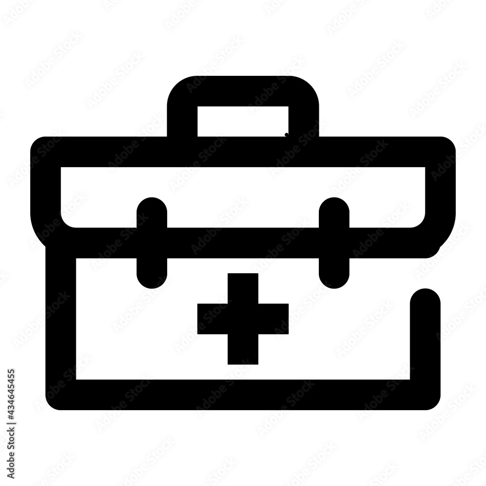 icon medical briefcase using line style icon medical briefcase using line style