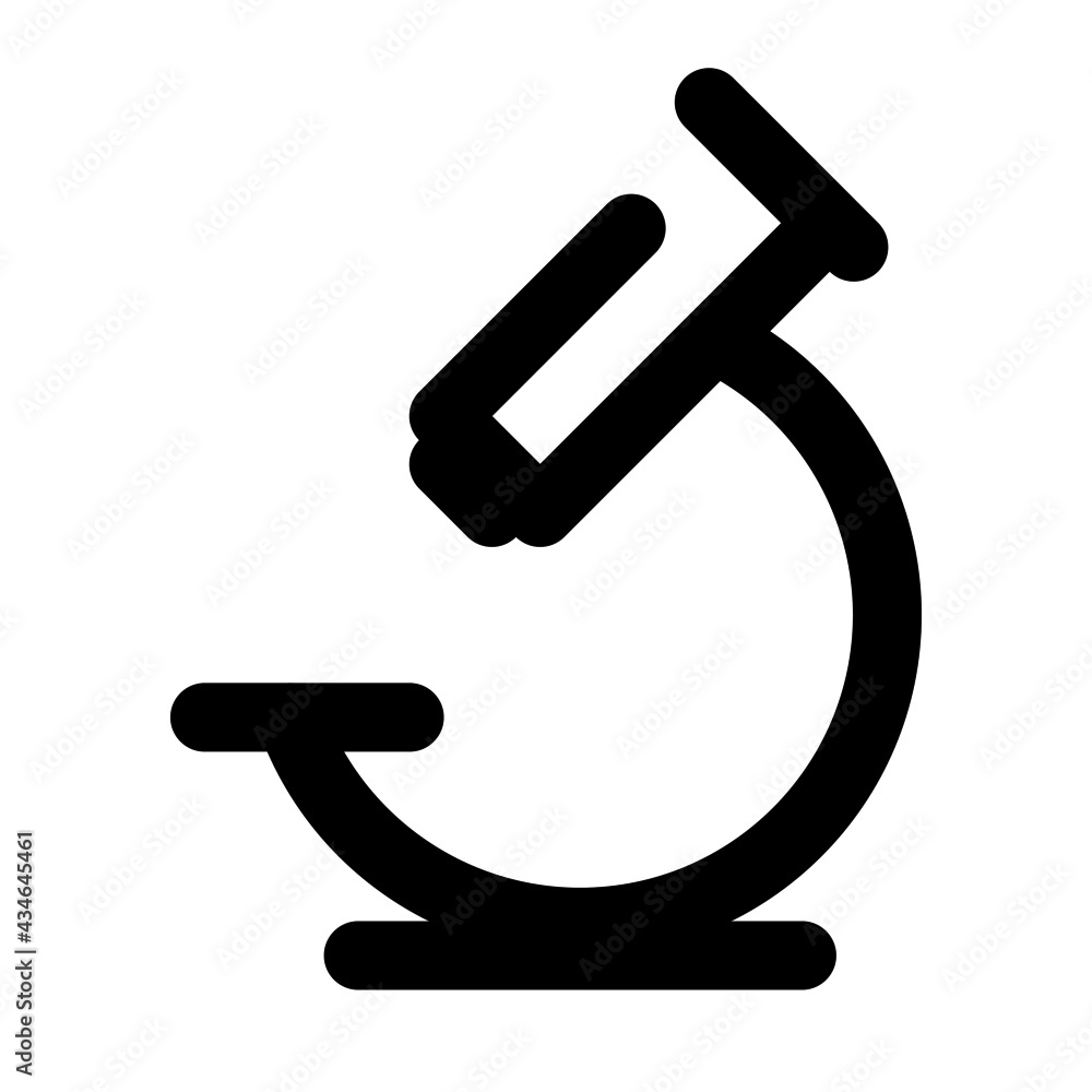 icon microscope using line style icon microscope using line style