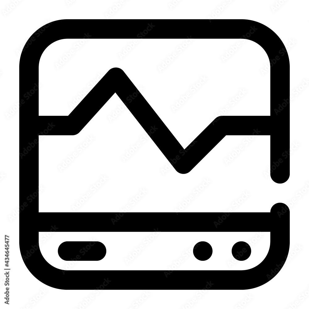 icon pulse monitor using line style icon pulse monitor using line style