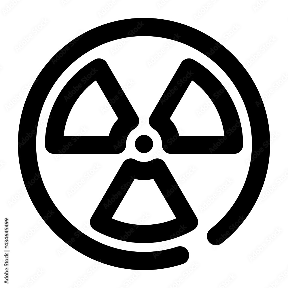 icon radiation using line style icon radiation using line style