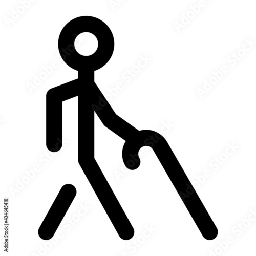 icon blind eye using line style