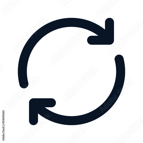 icon repeat music using filled line style and blue color