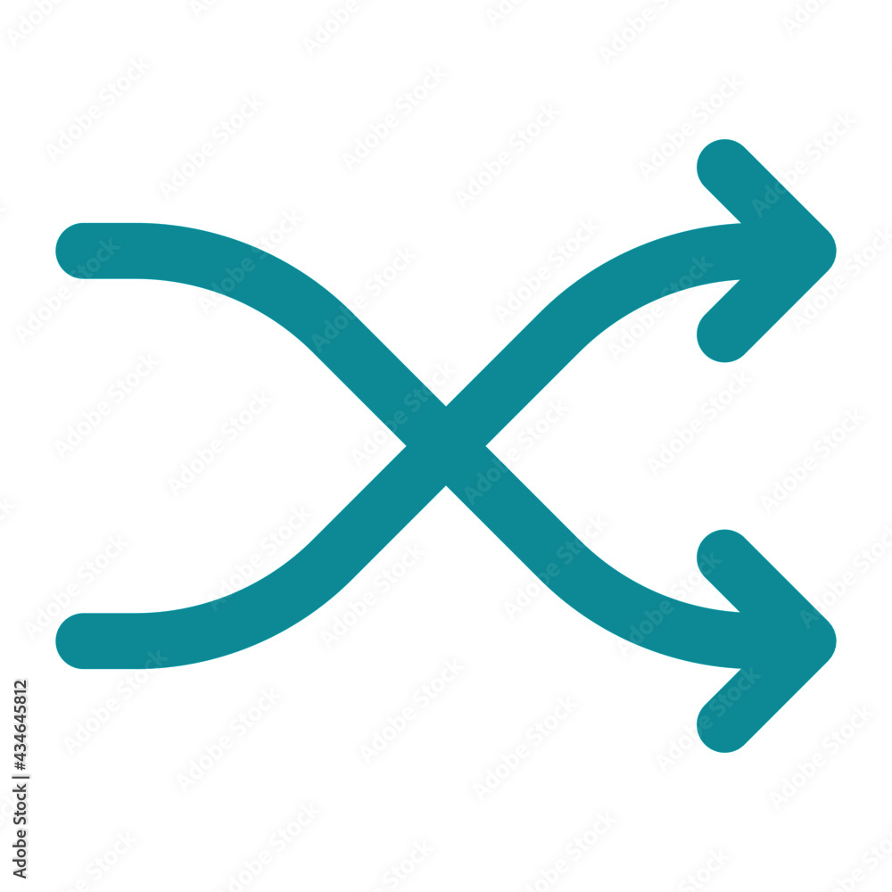 icon random music using flat style and blue color dominate icon random music using flat style and blue color dominate
