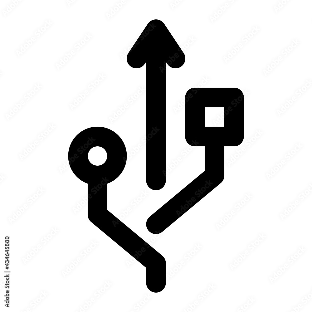 icon flash drive using line style icon flash drive using line style