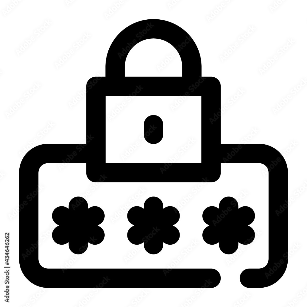 icon password manage using line style icon password manage using line style