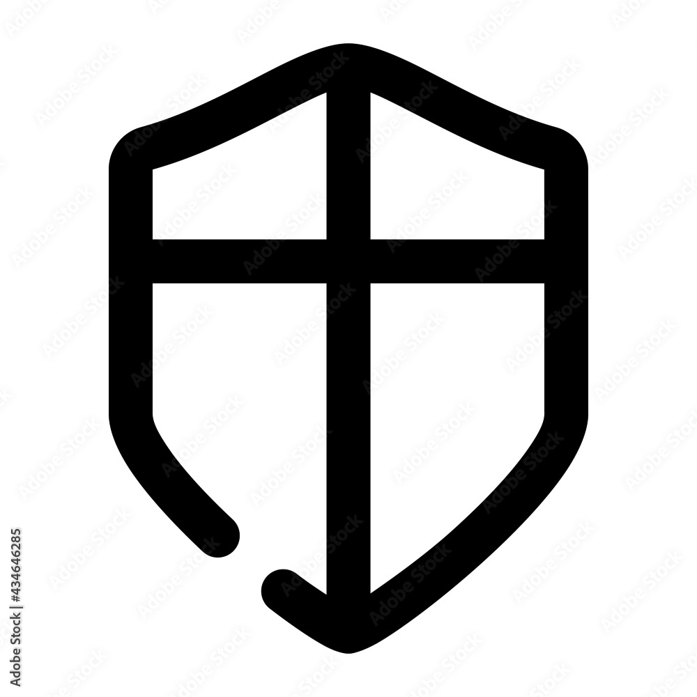 icon shield status for protection using line style icon shield status for protection using line style