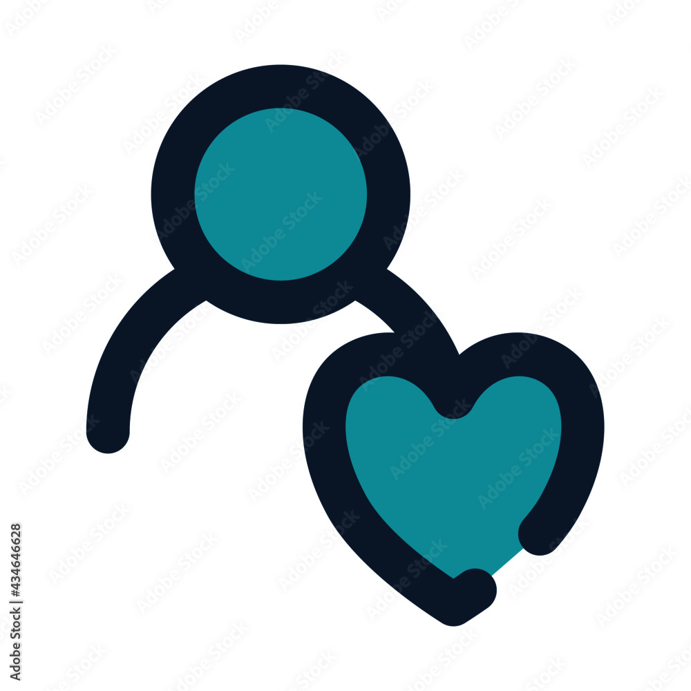 icon best friend using filled line style and blue color icon best friend using filled line style and blue color