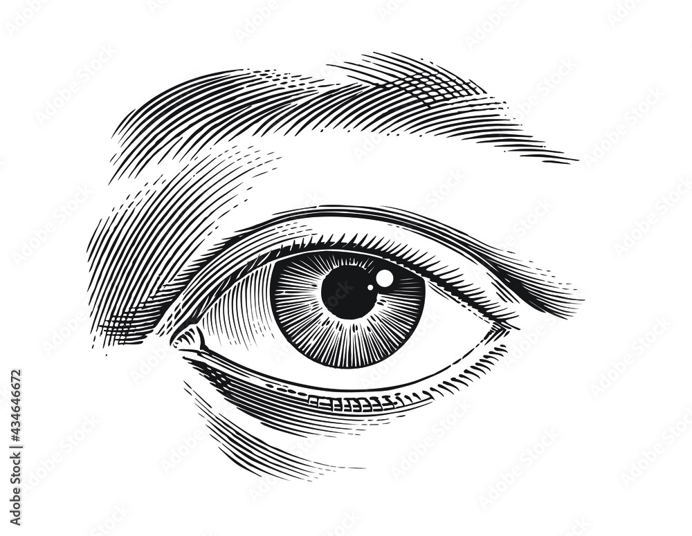 eye of the person - obrazy, fototapety, plakaty 