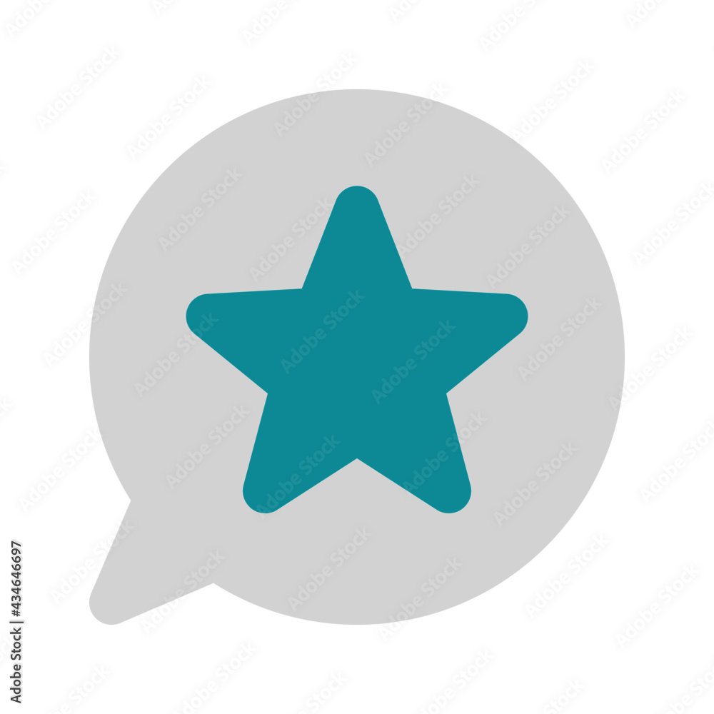 icon favorite post using flat style and blue color dominate icon favorite post using flat style and blue color dominate