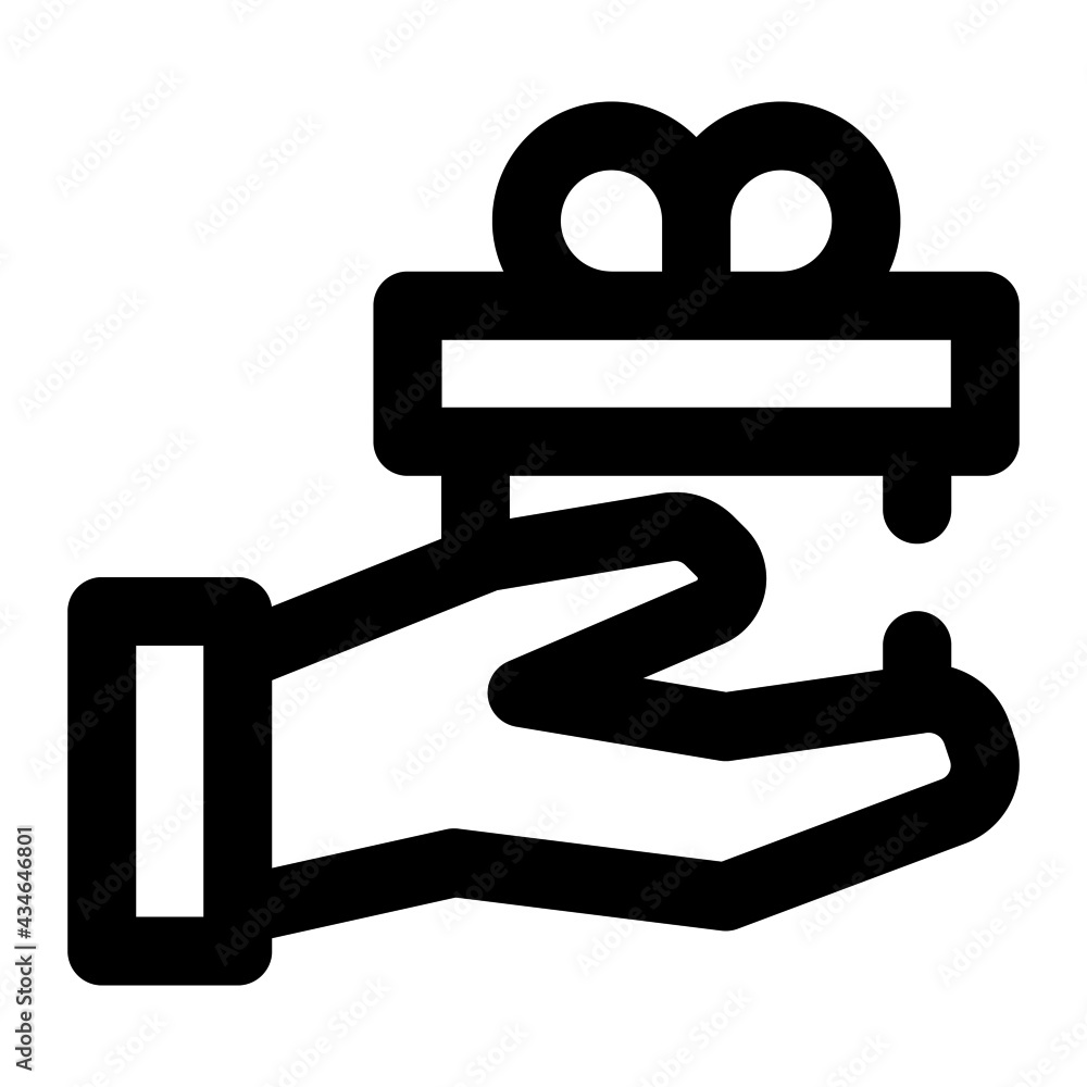icon giveaway using line style icon giveaway using line style