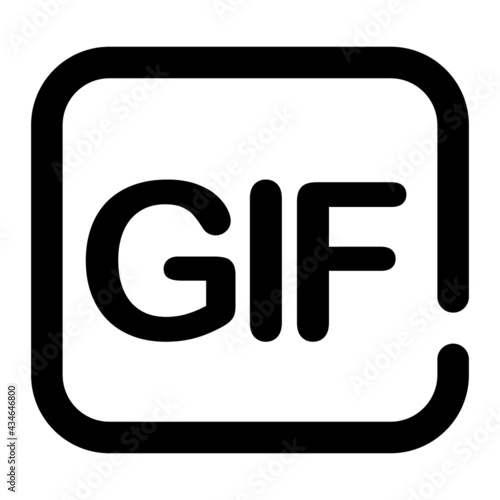 icon gif image using line style