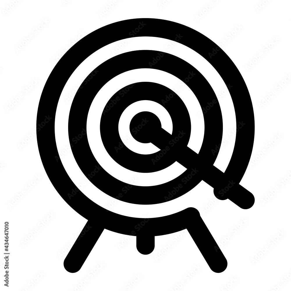 icon archery target using line style icon archery target using line style