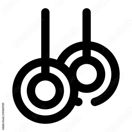 icon athletic ring using line style