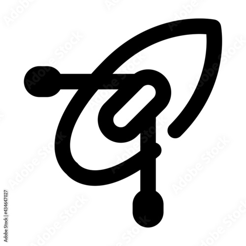 icon canoe using line style