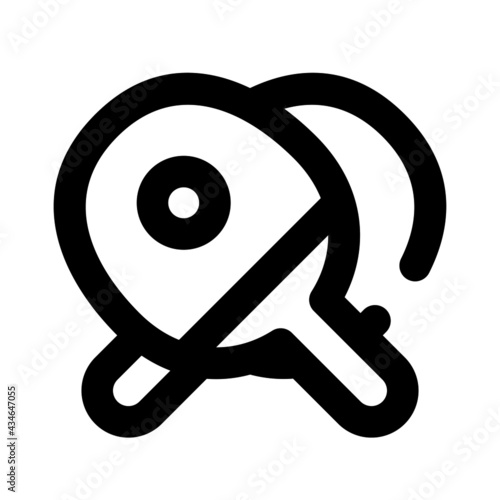 icon pingpong using line style