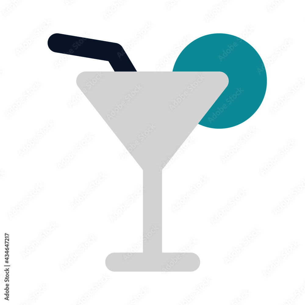 icon drink place using flat style and blue color dominate icon drink place using flat style and blue color dominate