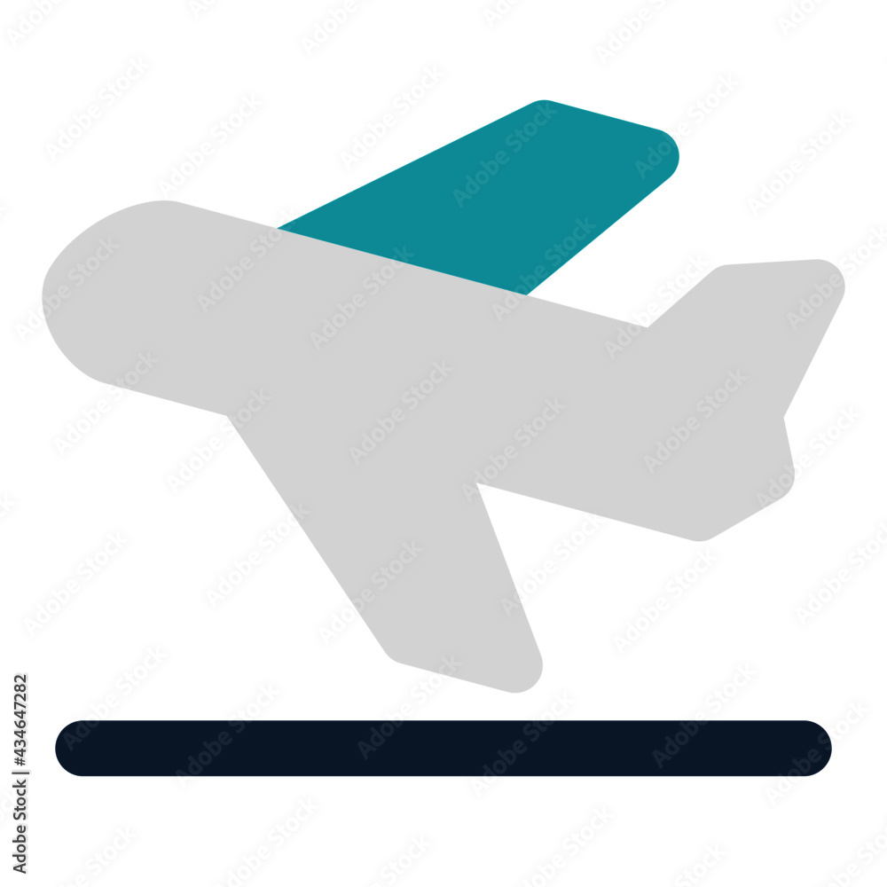 icon takeoff using flat style and blue color dominate icon takeoff using flat style and blue color dominate