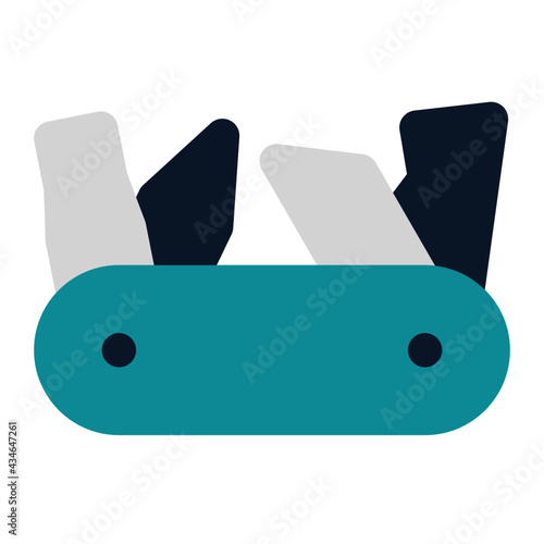 icon multi tools using flat style and blue color dominate
