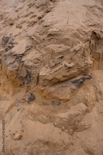 Eroding Sand Dune Close Up