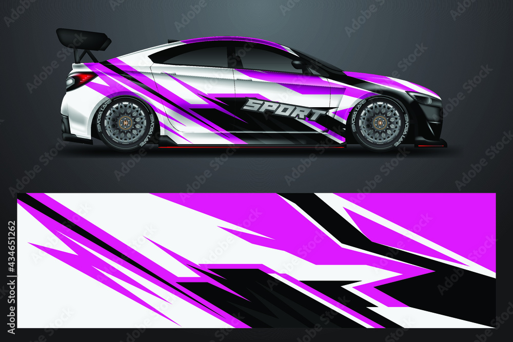 Car wrap designs vector background for vehicle Car wrap designs vector background for vehicle