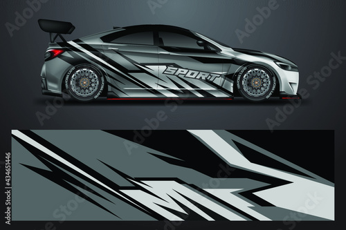 Car wrap designs vector background for vehicle