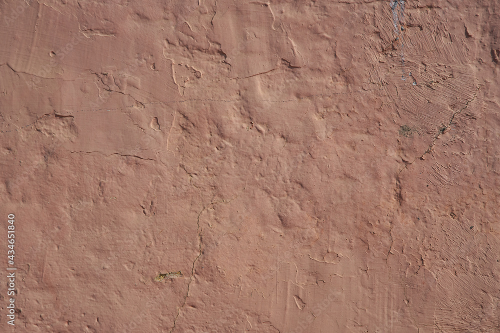Wall texture with paste. Pink color. Background Wall texture with paste. Pink color. Background