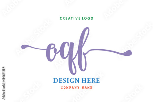 OQF lettering logo is simple, easy to understand and authoritative photo