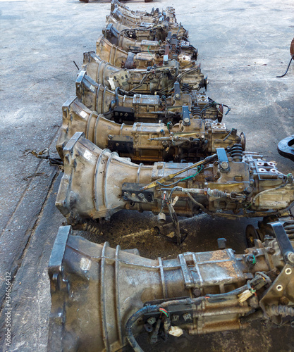 Gearboxes, old parts,