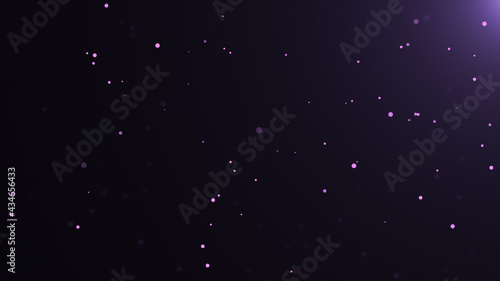 Purple floating small particle deep sea background