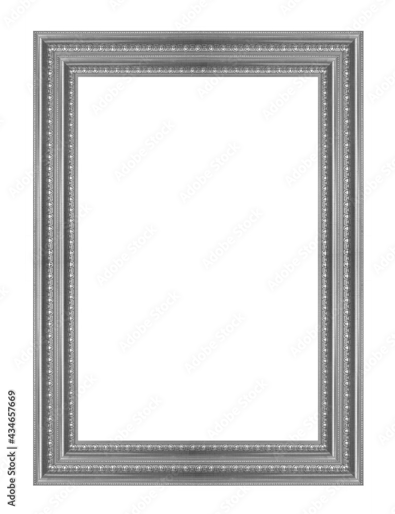 Fototapeta premium vintage picture and photo frame isolated on white background