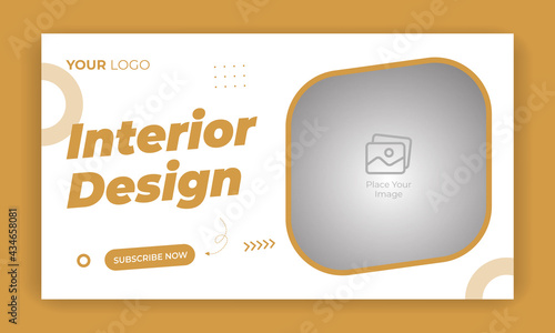 Best Real Estate and Home Interior video channel thumbnail design