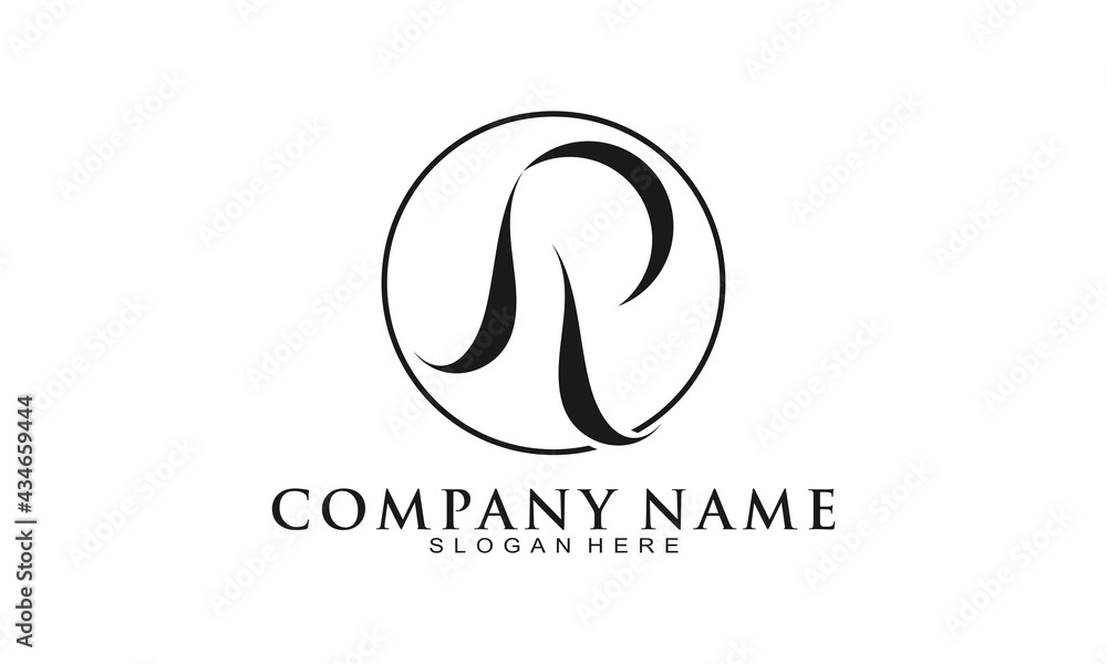 Luxury R alphabet logo Luxury R alphabet logo