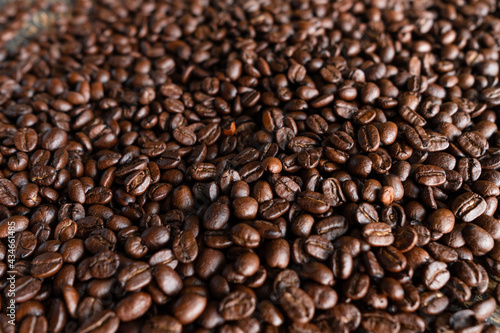 Roasted coffee beans arabica home made © karanathip