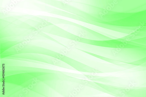 曲線の重なり アブストラクト 基調色はライトグリーン © imagefuji