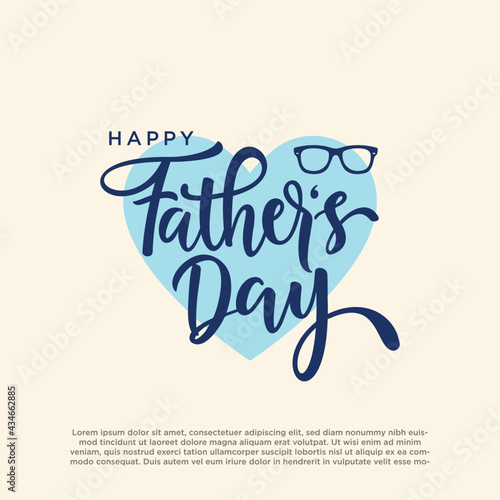 Happy Father's Day illustration vector graphic of good for greeting card, sale, typography, Background. Fathers day holiday
