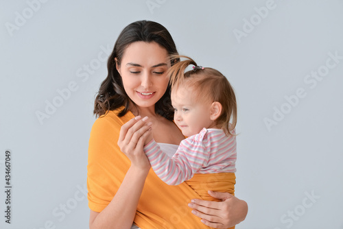 Happy woman and her little ...