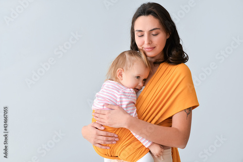 Happy woman and her little ...