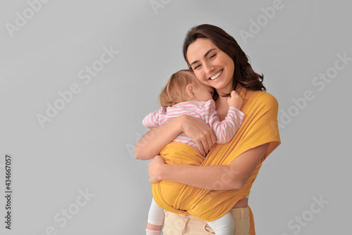 Happy woman and her little ...