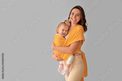 Happy woman and her little ...