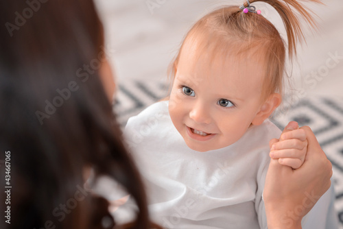 Young woman and her little ...
