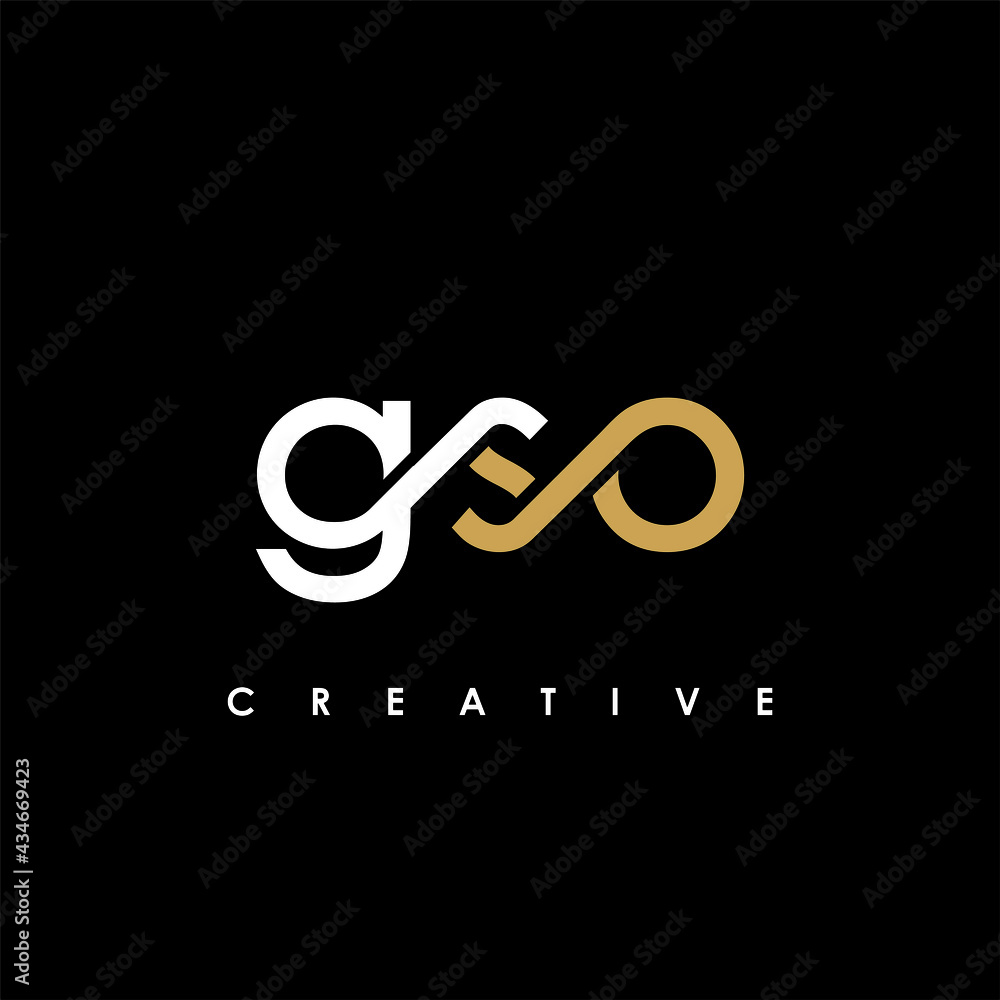 GSO Letter Initial Logo Design Template Vector Illustration GSO Letter Initial Logo Design Template Vector Illustration