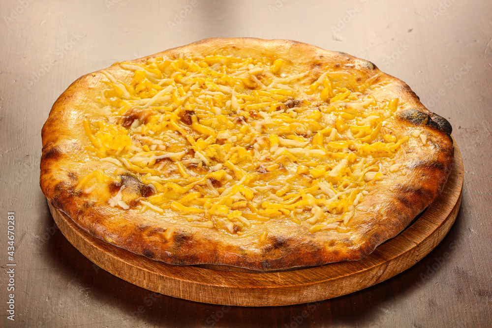 Georgian traditional cuisine – Khachapuri with cheese Georgian traditional cuisine – Khachapuri with cheese