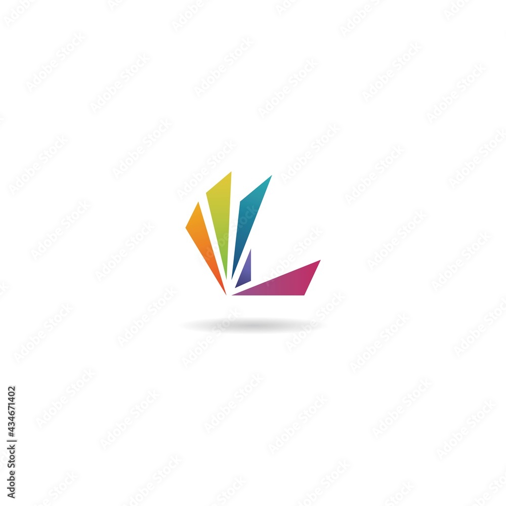 initial l colorful logo design icon inspiration initial l colorful logo design icon inspiration