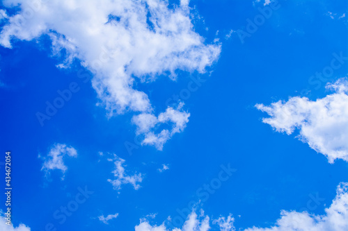blue sky with white clouds 