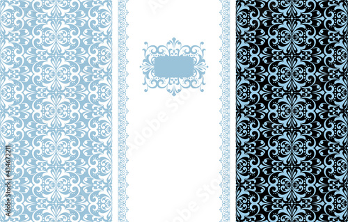 Abstract floral pattern. Vector seamless background. Perfect for invitations or announcements.