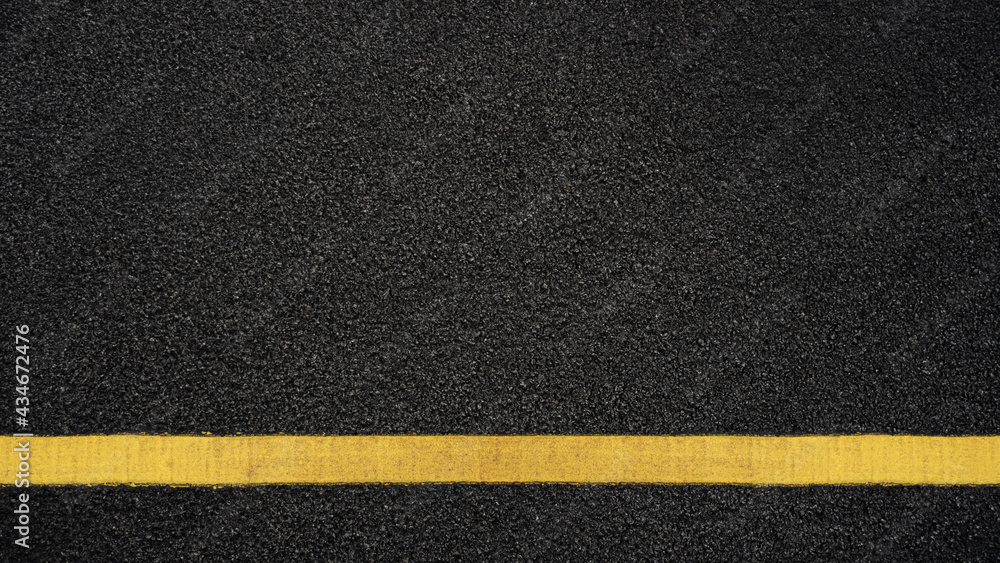 Surface grunge rough of asphalt, Seamless tarmac dark grey with yellow line on the road and small rock, Texture Background, Top view Surface grunge rough of asphalt, Seamless tarmac dark grey with yellow line on the road and small rock, Texture Background, Top view