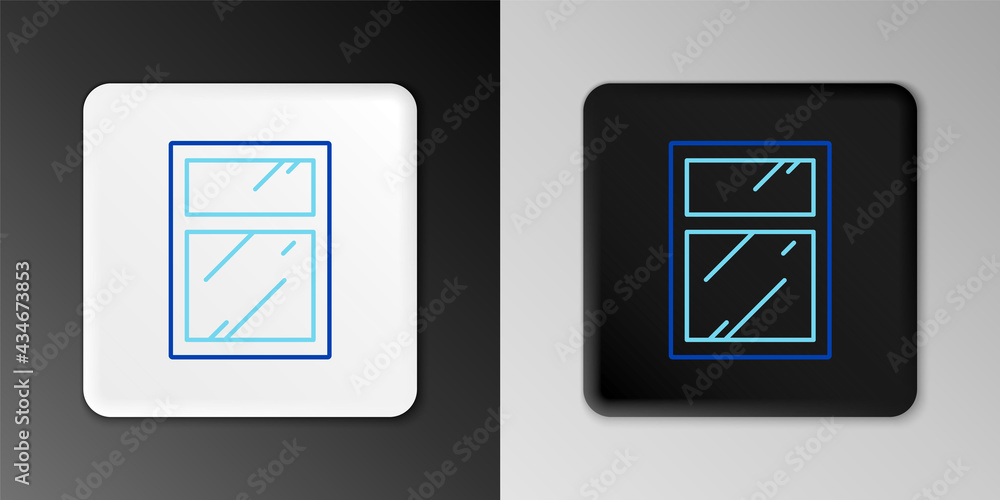 Line Cleaning service for windows icon isolated on grey background. Squeegee, scraper, wiper. Colorful outline concept. Vector Line Cleaning service for windows icon isolated on grey background. Squeegee, scraper, wiper. Colorful outline concept. Vector