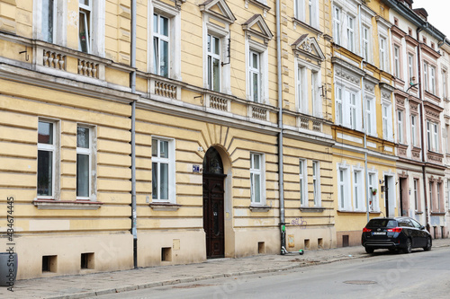 KRAKOW, POLAND - APRIL 01, 2021: The Kazimierz district